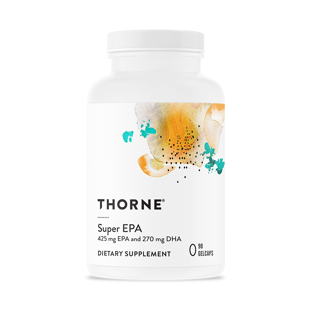 Thorne Super EPA 425mg EPA 270mg DHA 90 gelcaps dietary supplement