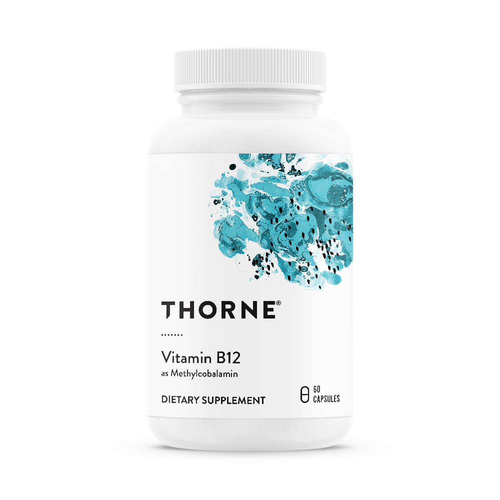 Thorne Vitamin B12 as Methylcobalamin 60 capsules dietary supplement